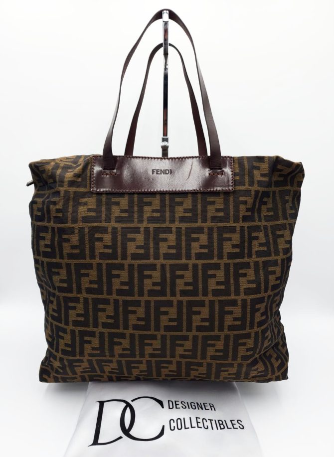 Fendi Zucchino Mamma Baguette Tote Bag