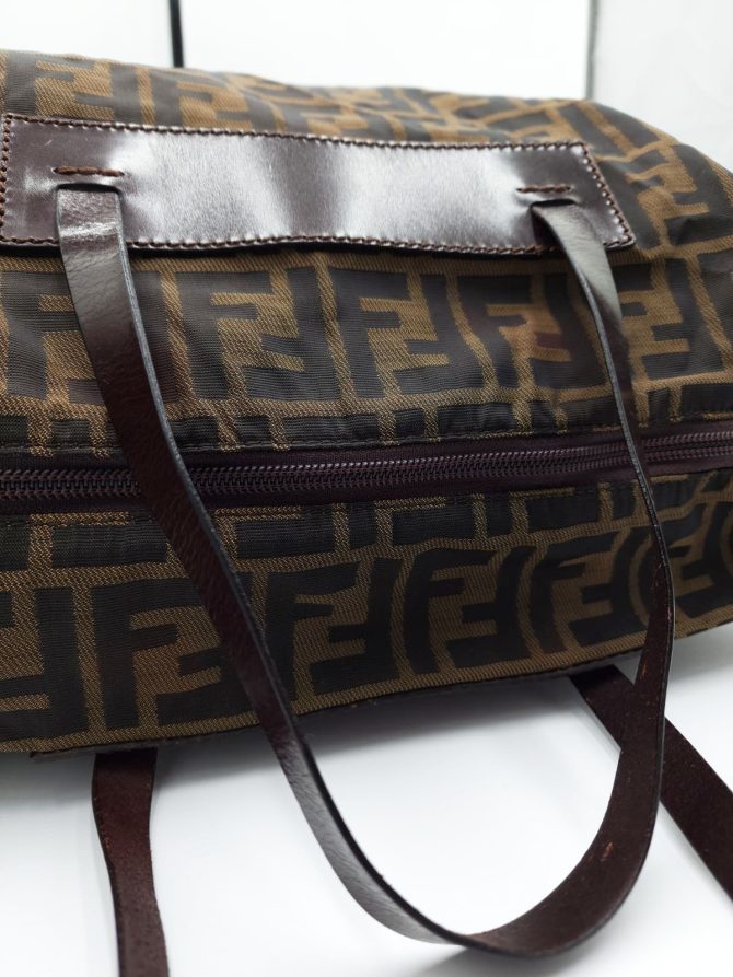 Fendi Zucchino Mamma Baguette Tote Bag - Image 10