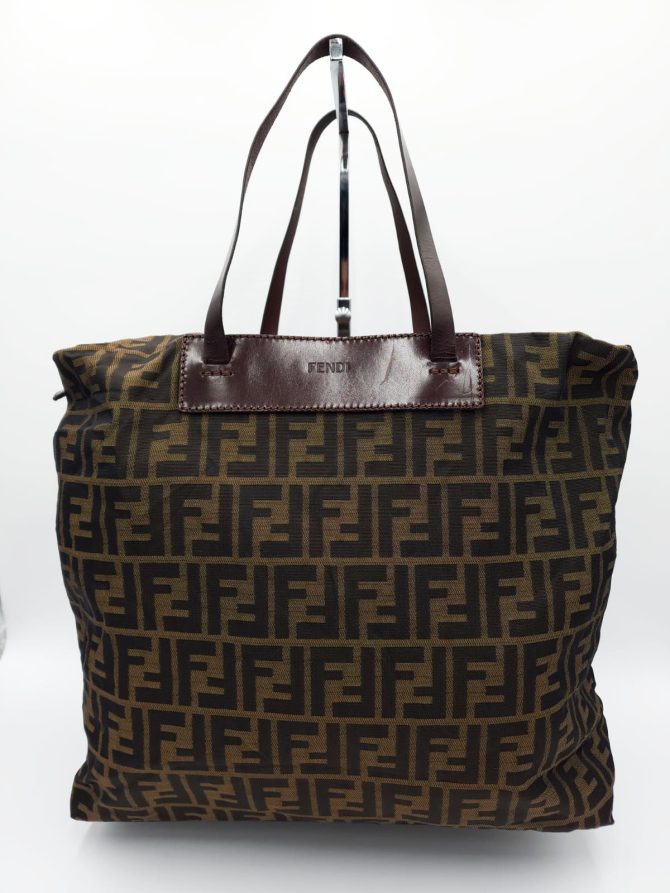 Fendi Zucchino Mamma Baguette Tote Bag - Image 2