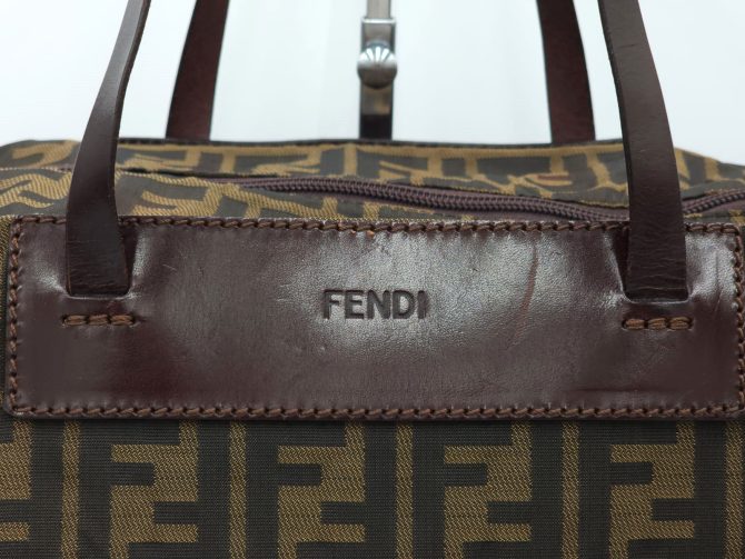 Fendi Zucchino Mamma Baguette Tote Bag - Image 4