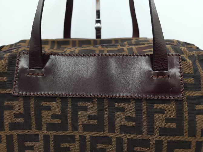 Fendi Zucchino Mamma Baguette Tote Bag - Image 6