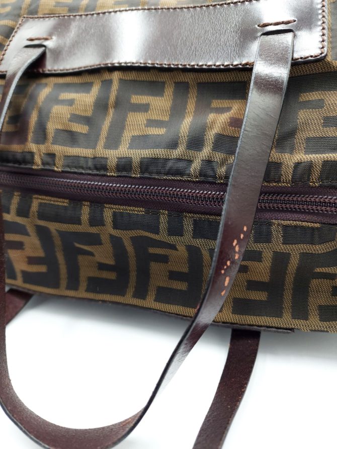 Fendi Zucchino Mamma Baguette Tote Bag - Image 9