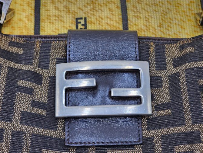 Fendi Mamma Zucchino Zucca Baguette Shoulder Bag - Image 7