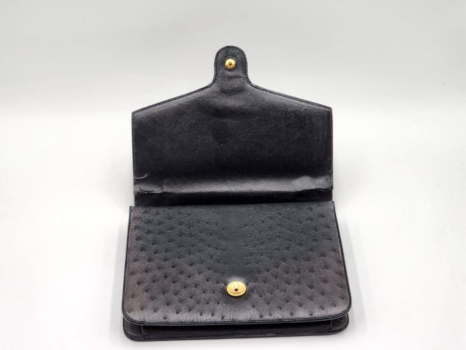 Christian Dior Diorever Rare Vintage Ostrich Top Handle Handbag - Image 12
