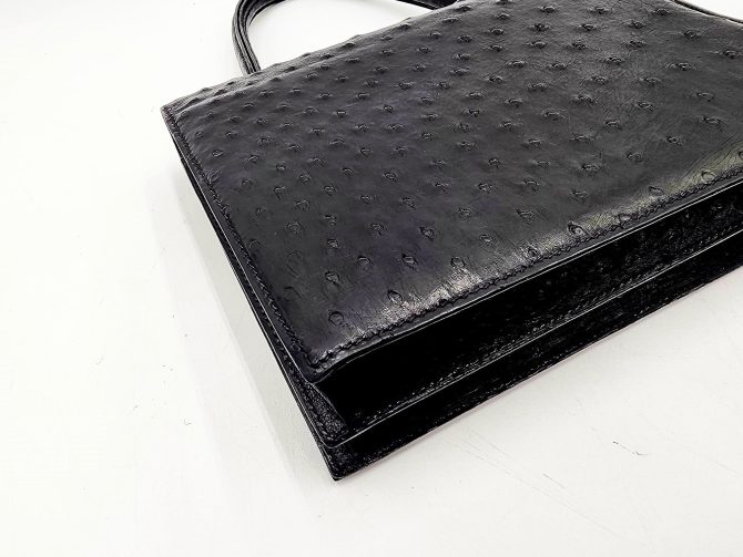 Christian Dior Diorever Vintage Ostrich Top Handle Handbag - Image 15