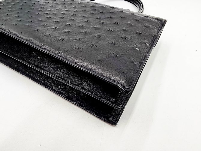 Christian Dior Diorever Vintage Ostrich Top Handle Handbag - Image 16
