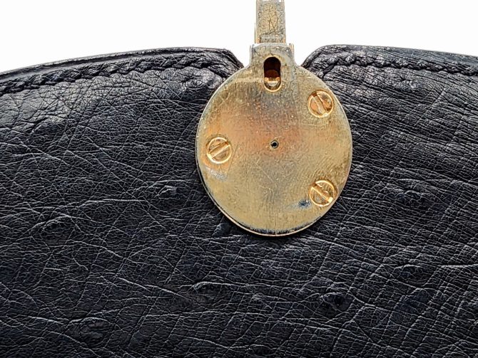 Christian Dior Diorever Vintage Ostrich Top Handle Handbag - Image 18