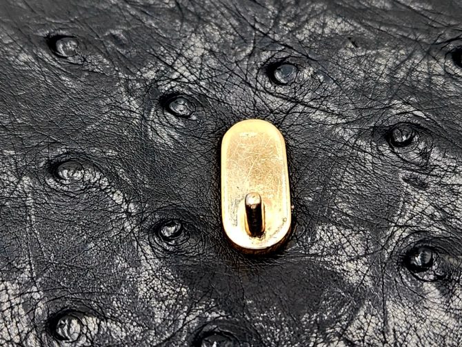 Christian Dior Diorever Vintage Ostrich Top Handle Handbag - Image 19