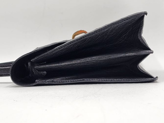 Christian Dior Diorever Vintage Ostrich Top Handle Handbag - Image 9