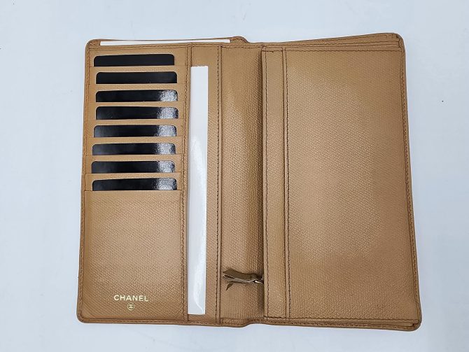 Chanel Beige Long Wallet - Image 13