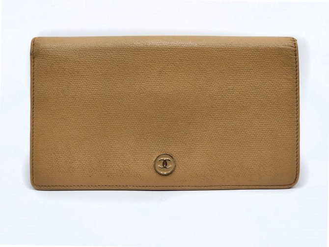 Chanel Beige Long Wallet - Image 2
