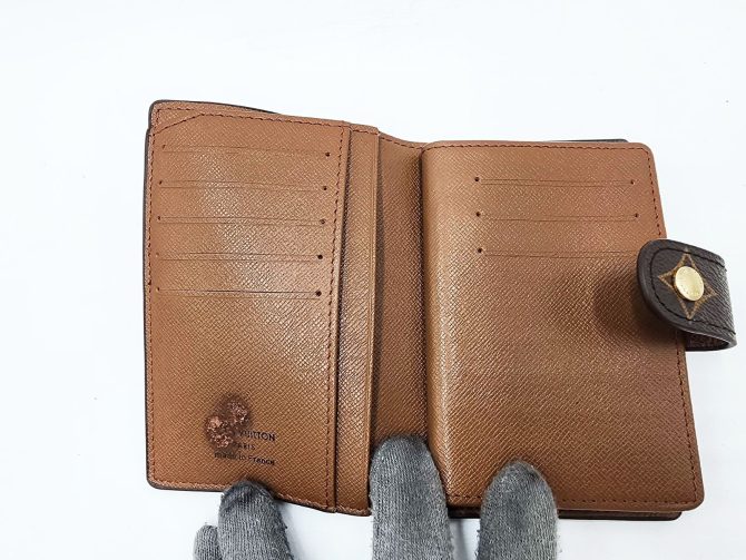 Louis Vuitton Monogram Wallet with Coin Compartment - Image 12
