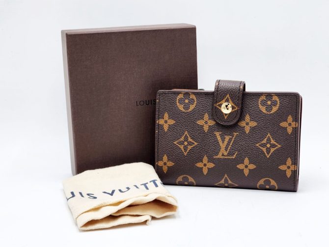 Louis Vuitton Monogram Wallet with Coin Compartment - Image 4