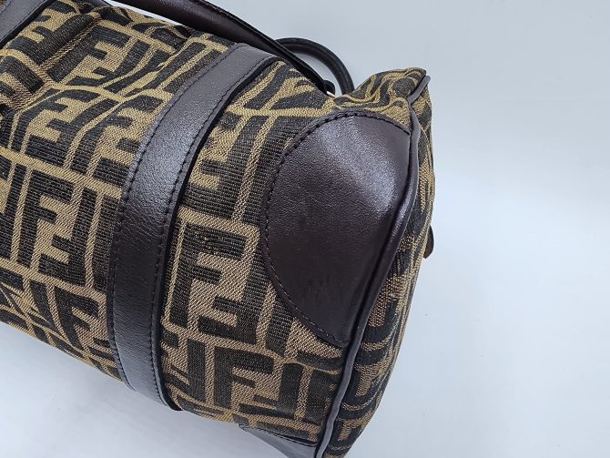 Fendi Zucca Zucchino Forever Bauletto Speedy Handbag - Image 10