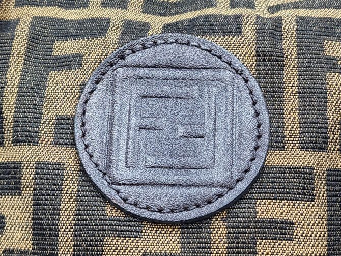 Fendi Zucca Zucchino Forever Bauletto Speedy Handbag - Image 4