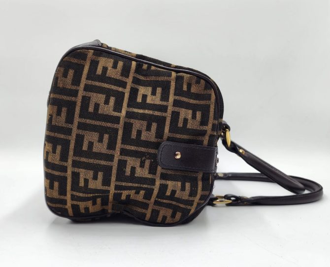 Fendi Zucca Zucchino Forever Bauletto Speedy Handbag - Image 6