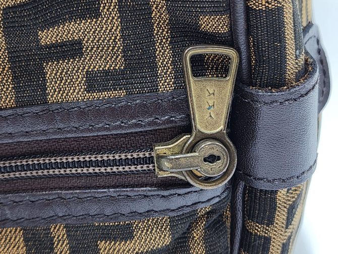 Fendi Zucca Zucchino Forever Bauletto Speedy Handbag - Image 8
